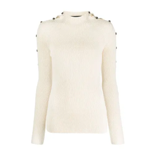 Proenza Schouler , Beige Rib Turtleneck Sweater ,Beige female, Sizes: