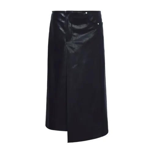 Proenza Schouler , Black Nappa Leather Skirt ,Black female, Sizes:
