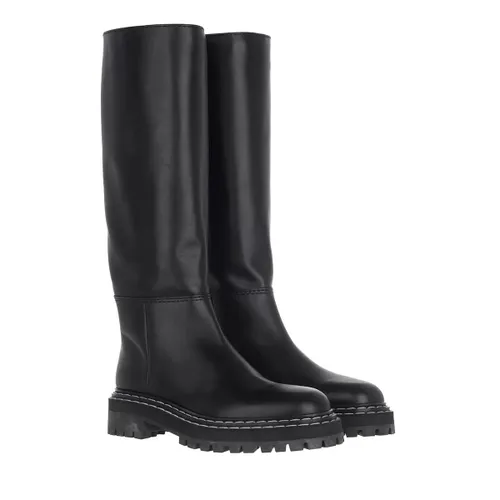 Proenza Schouler Boots & Ankle Boots - Calf Softy Flat Boot - black - Boots & Ankle Boots for ladies
