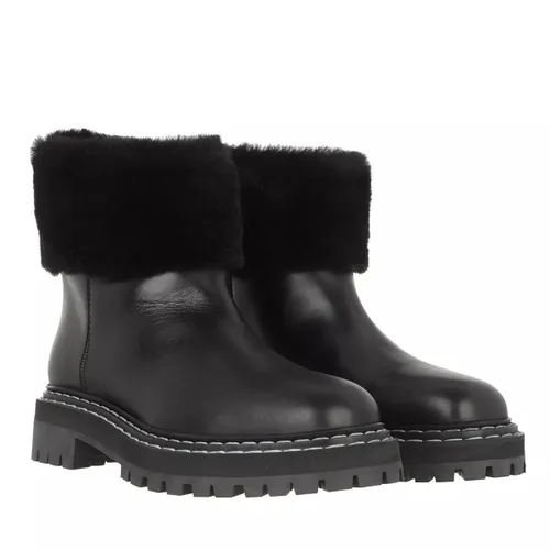 Proenza Schouler Boots & Ankle Boots - Calf Softy Merinos Sheep Combat - black - Boots & Ankle Boots for ladies