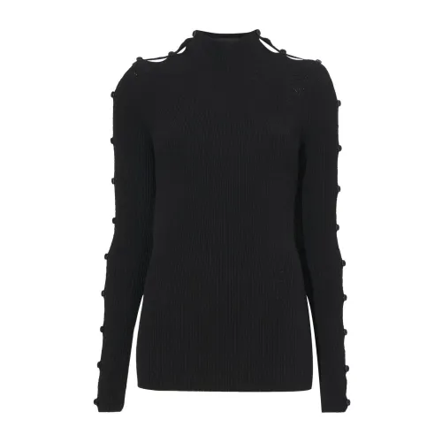 Proenza Schouler , Cotton rib turtleneck sweater ,Black female, Sizes:
