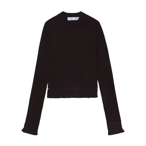 Proenza Schouler , Cropped turtleneck sweater ,Black female, Sizes: