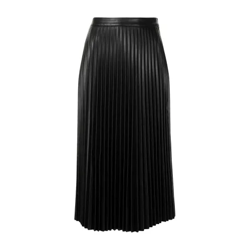 Proenza Schouler , Faux leather pleated skirt ,Black female, Sizes: