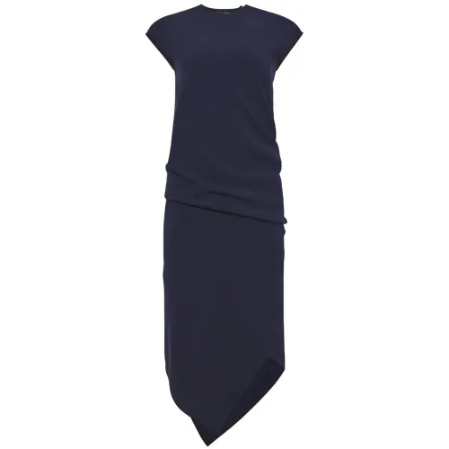 Proenza Schouler , Matte viscose spiral dress ,Blue female, Sizes: