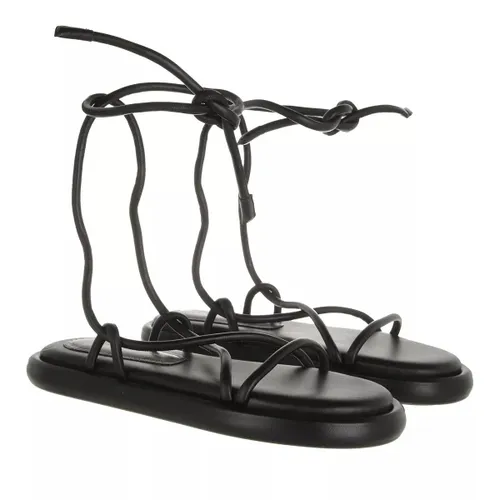 Proenza Schouler Sandals - Nappa Lamb Flat - black - Sandals for ladies