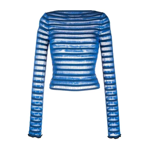 Proenza Schouler , Sheer stripe sweater ,Multicolor female, Sizes: