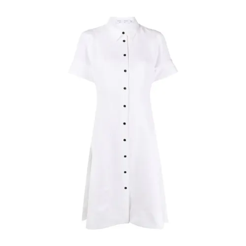 Proenza Schouler , White Casual Midi Shirt Dress ,White female, Sizes: