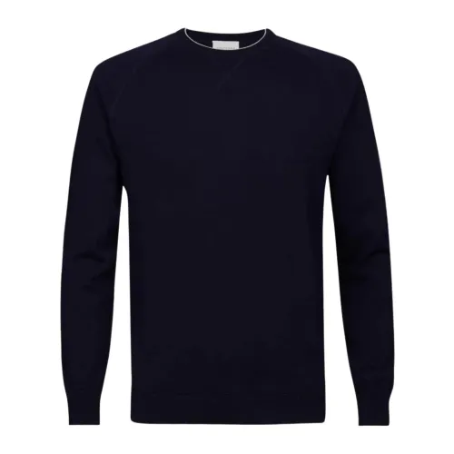 Profuomo , Blue Pullovers ,Blue male, Sizes: