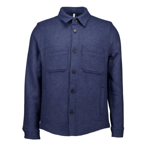 Profuomo , Blue Stylish Shirt ,Blue male, Sizes: