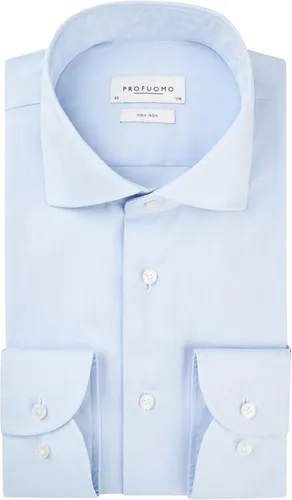 Profuomo Shirt Cutaway Light blue Blue