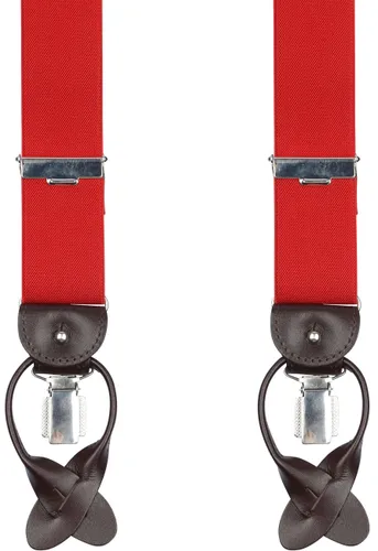 Profuomo Suspenders Red