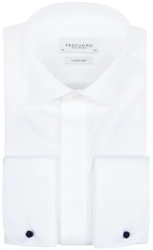 Profuomo Tuxedo Shirt White