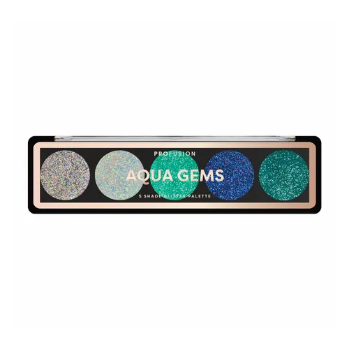 Profusion Cosmetics Aqua Gems 5 Shade Glitter Eyeshadow