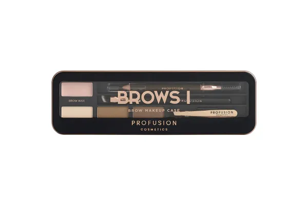 Profusion Cosmetics Eyebrow Pro Makeup Case Brows I - Light