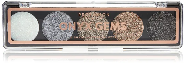 Profusion Cosmetics Onyx Gems 5 Shade Glitter Eyeshadow