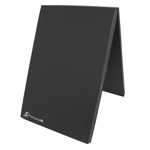 ProsourceFit Bi-Fold Folding Exercise Mat - Black
