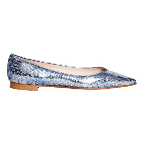 Prosperine , Blue Sequin Ballerina Shoes ,Blue female, Sizes: