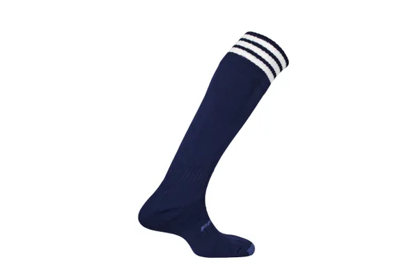 Prostar Mercury 3 Stripe Football Sock - Navy/White