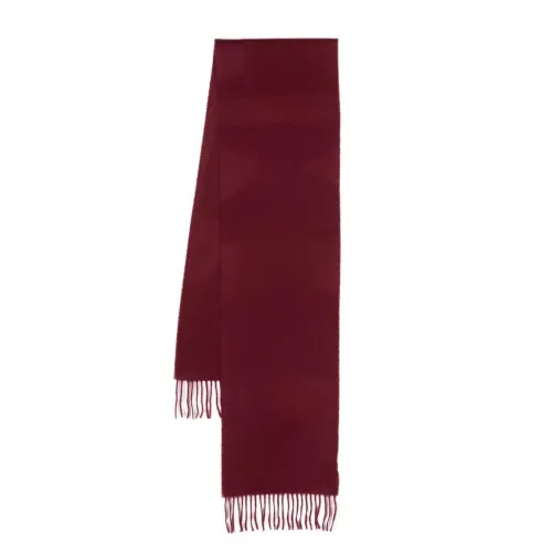 PS By Paul Smith , Burgundy Cashmere Men Scarf ,Red male, Sizes: ONE