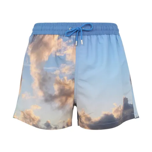 PS By Paul Smith , Cloud Swim Shorts for Men ,Blue male, Sizes: