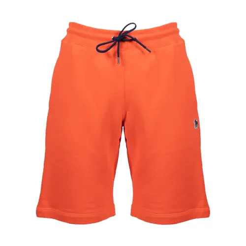 PS By Paul Smith , Comfortable and Stylish Zebra Shorts ,Orange male, Sizes: