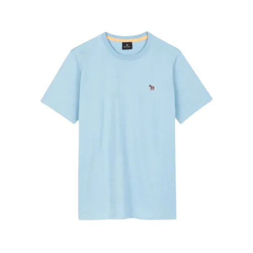 PS By Paul Smith , Cotton Zebra Tee ,Blue male, Sizes: