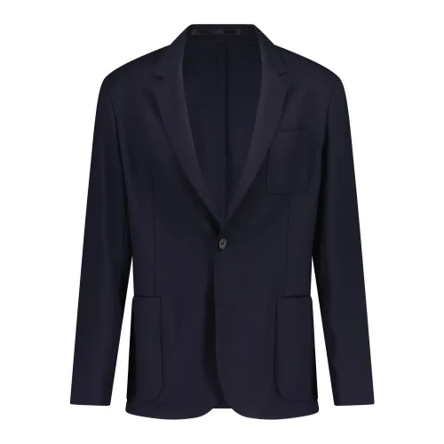 PS By Paul Smith , Elegant Wool Jacket ,Blue male, Sizes: