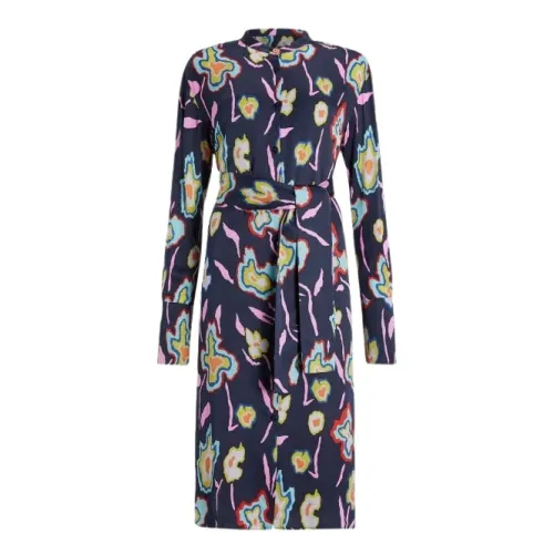 PS By Paul Smith , Floral Print Shirt Dress ,Blue female, Sizes: