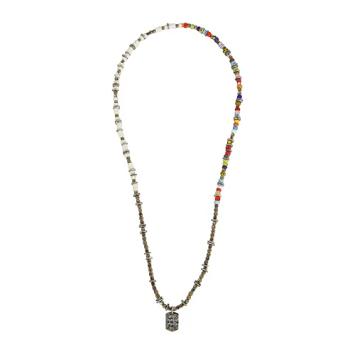 PS By Paul Smith , MEN Necklace Mixed Bead ,Multicolor male, Sizes: ONE SIZE