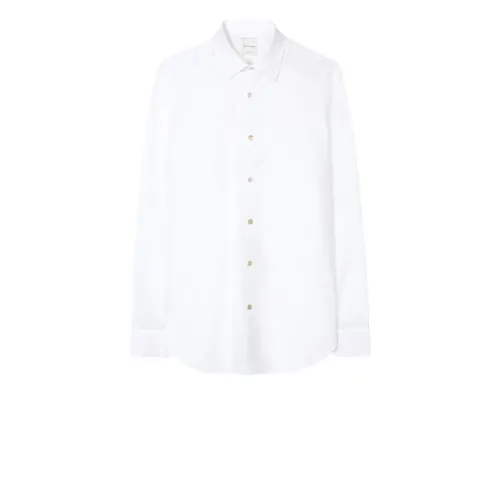 PS By Paul Smith , Paul Smith Mens S/c Tailored Fit Shirt Uomo ,White male, Sizes: