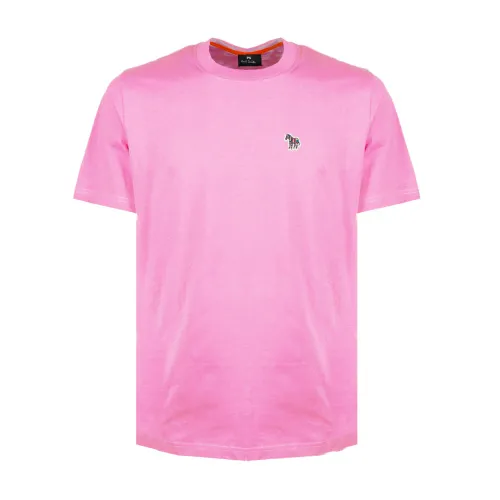 PS By Paul Smith , Pink Zebra Logo T-shirt ,Pink male, Sizes: