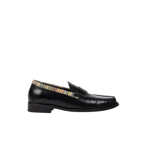 PS By Paul Smith , Signature Stripe Loafers for Fashion-Forward Women ,Black female, Sizes: