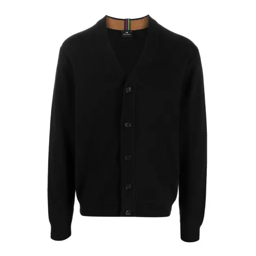 PS By Paul Smith , Stylish Cardigan for Men ,Black male, Sizes: