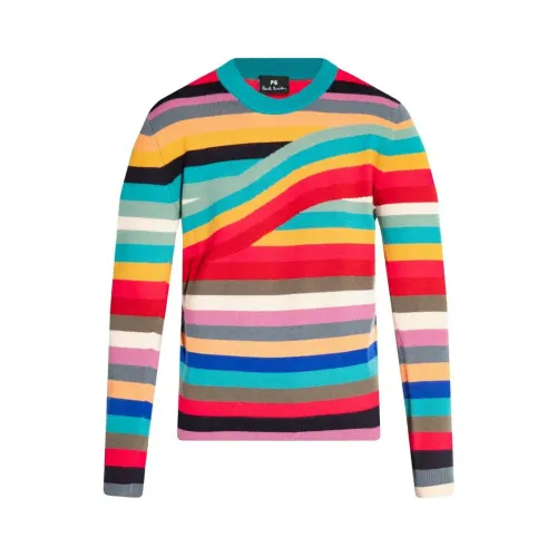 PS By Paul Smith , Swirl Stripe Sweater ,Multicolor female, Sizes: