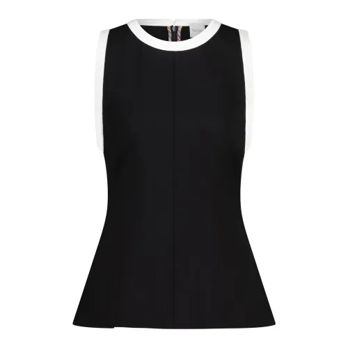 PS By Paul Smith , Tailored Top with Decorative Seam ,Black female, Sizes: