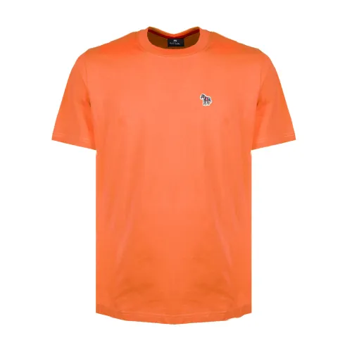 PS By Paul Smith , Zebra Logo Tee ,Orange male, Sizes: