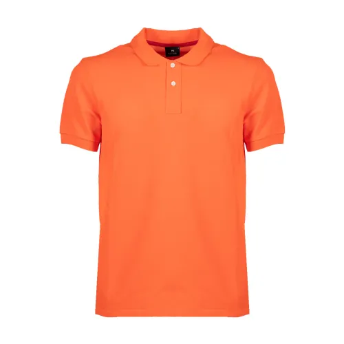 PS By Paul Smith , Zebra Polo Shirt, Orange Upgrade ,Orange male, Sizes:
