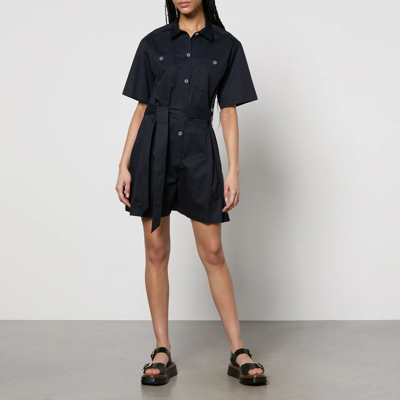 PS Paul Smith Belted Cotton Playsuit