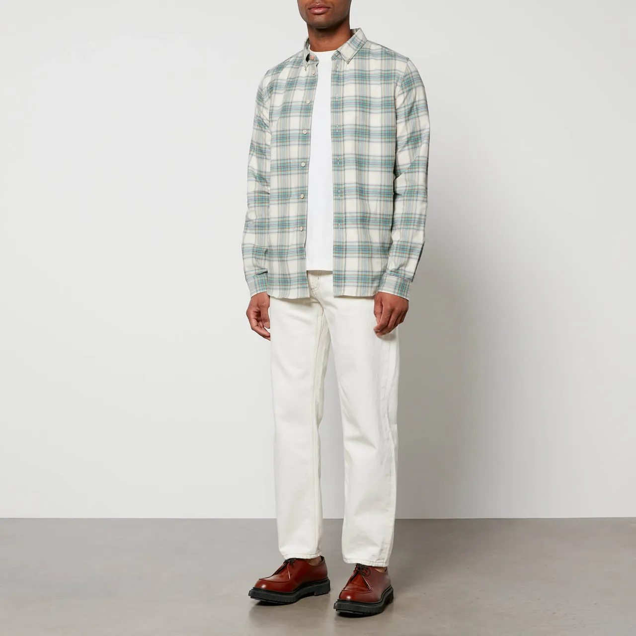 PS Paul Smith Checked Organic Cotton-Flannel Shirt