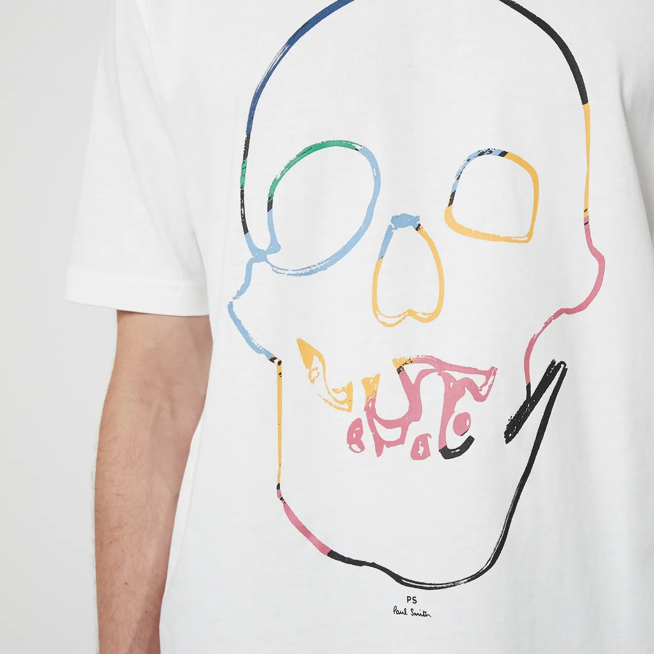 PS Paul Smith Linear Skull Cotton-Jersey T-Shirt