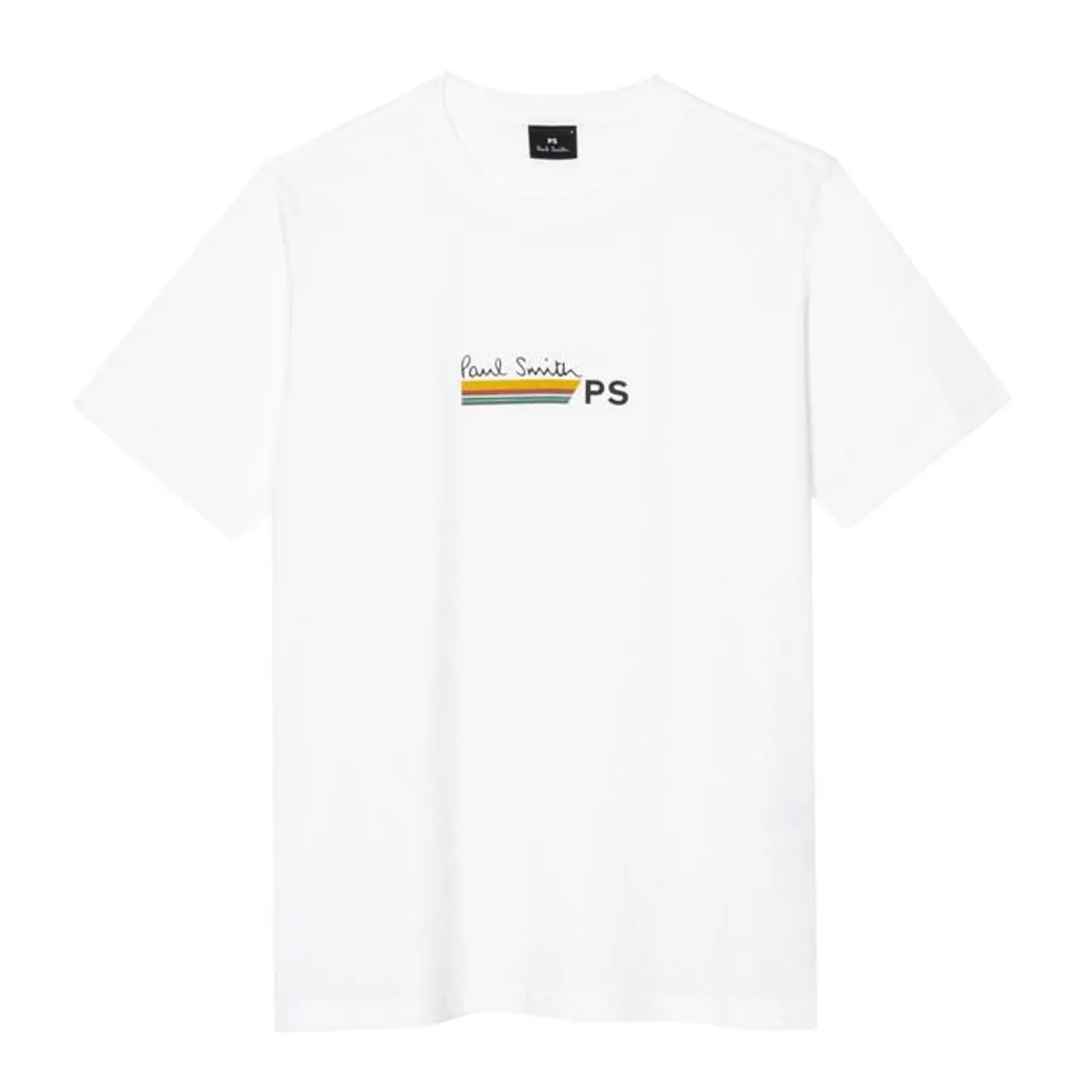PS Paul Smith Logo Stripe T-Shirt - White