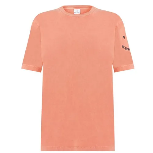 PS Paul Smith Oversized Happy Face T Shirt - Orange