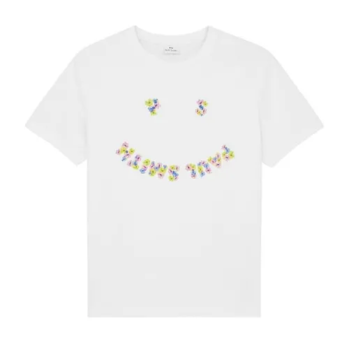 Ps Paul Smith Ps Floral Happy t Ld41 - White