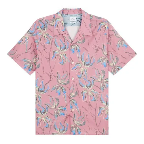 PS Paul Smith PS Floral SS Shirt Sn33 - Pink
