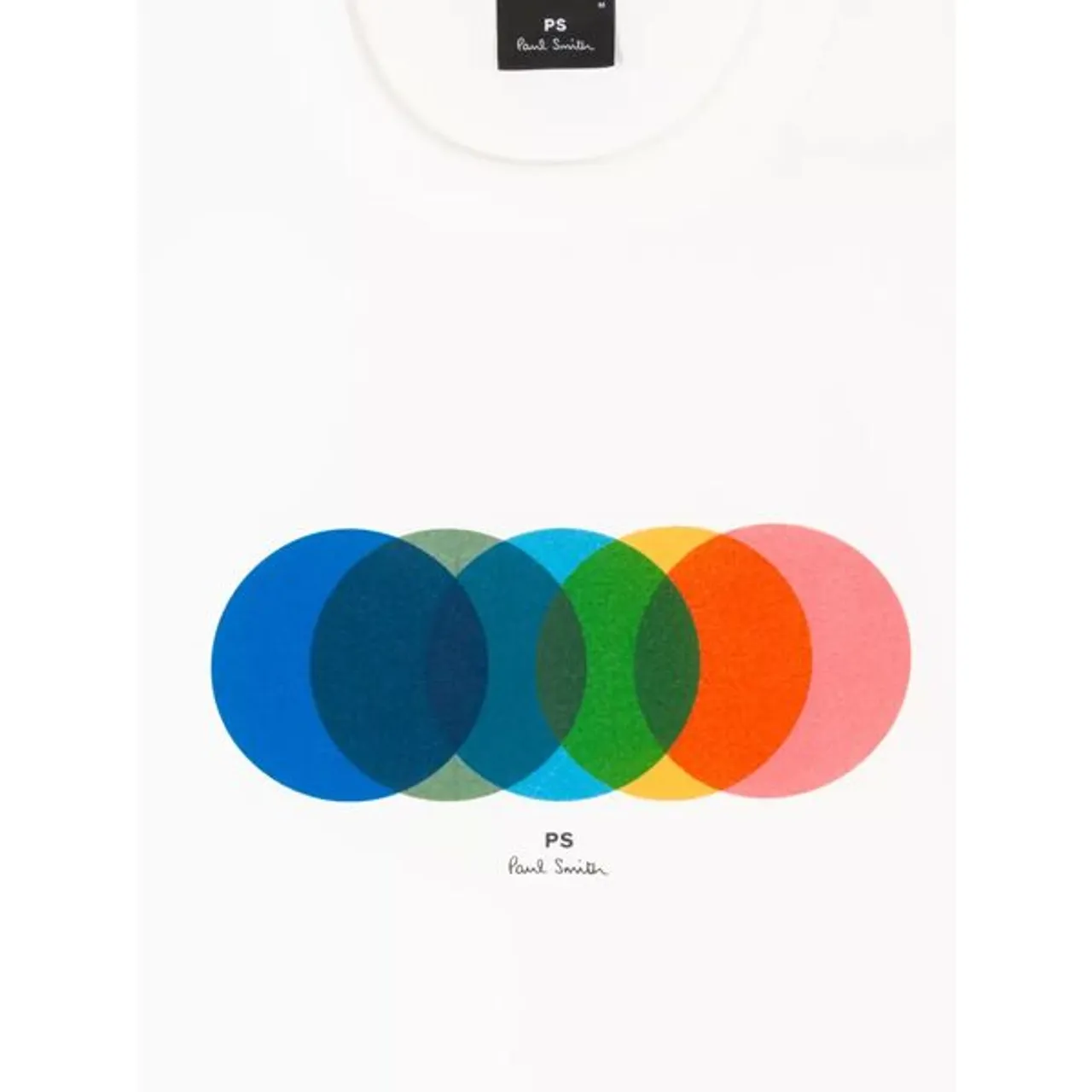 PS Paul Smith Short Sleeve Circles T-Shirt, White/Multi - White/Multi - Male