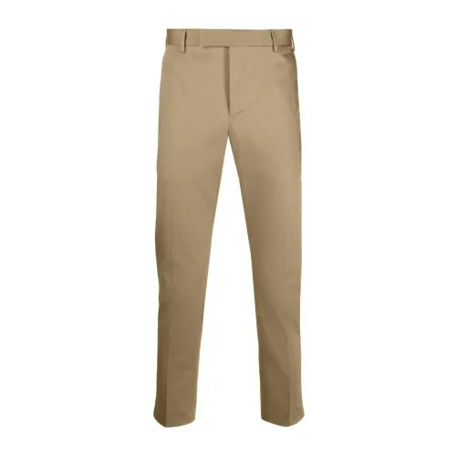 PT Torino , Beige Cotton Pants ,Beige male, Sizes: