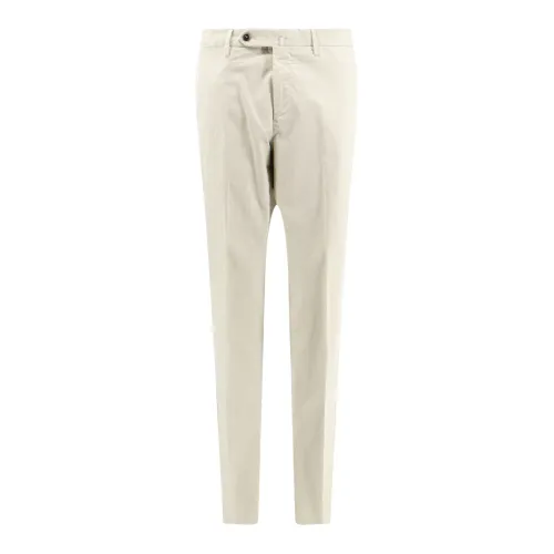 PT Torino , Beige Super Slim Fit Trousers ,Beige male, Sizes: