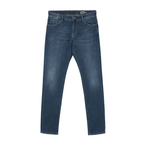 PT Torino , Blue Denim Jeans Slim Cut ,Blue male, Sizes: