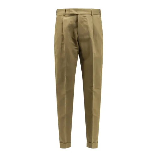 PT Torino , Cotton Linen Trouser ,Green male, Sizes: