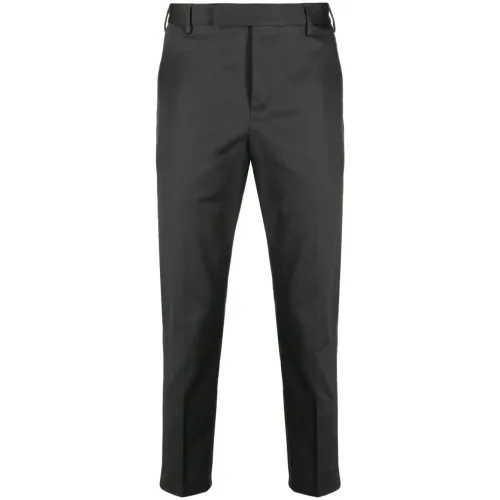 PT Torino , Gray Cotton Pants ,Gray male, Sizes: